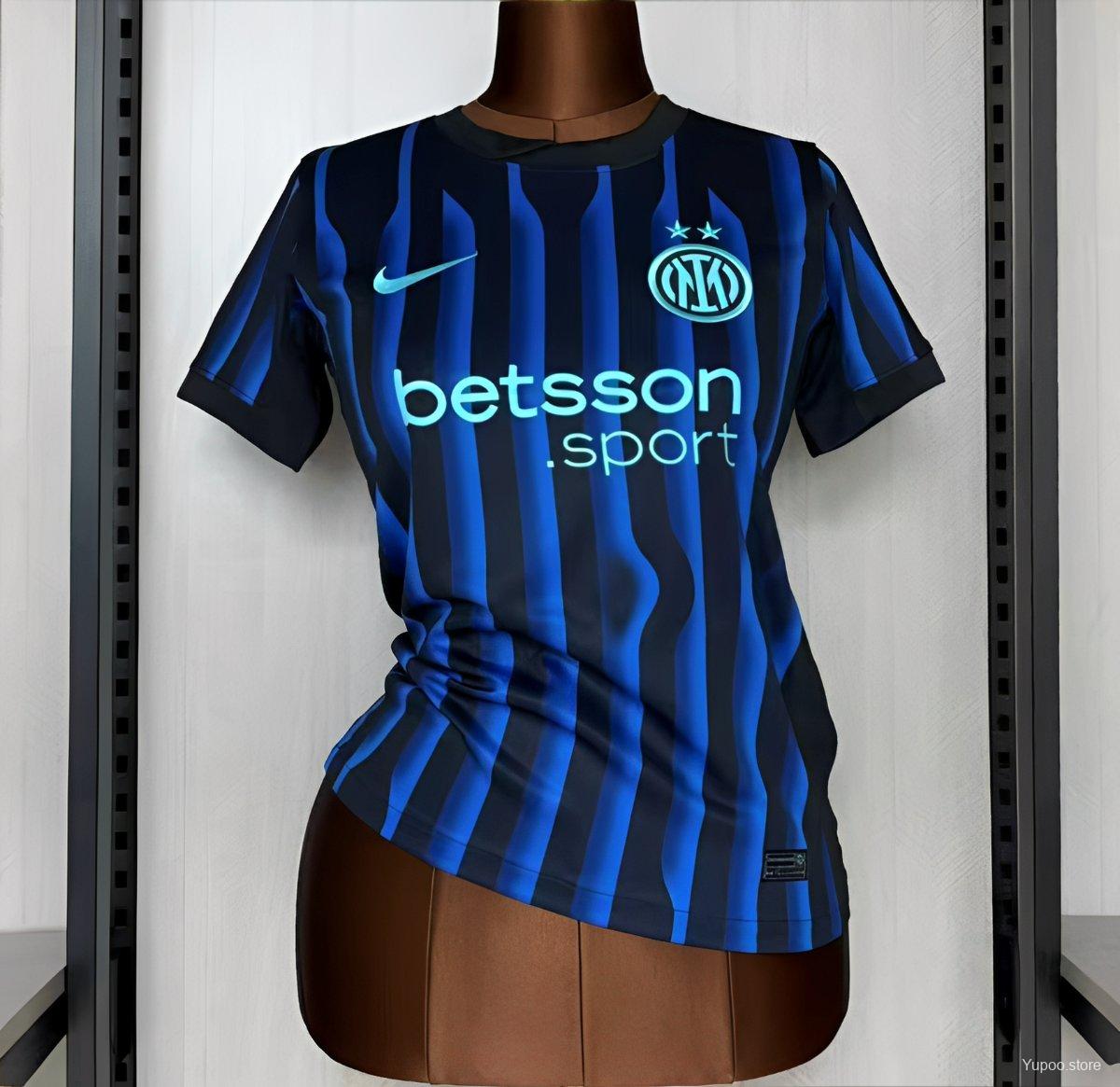 Camiseta de fútbol Inter Milan 2025/26 LOCAL MANGA CORTA VERSION FAN